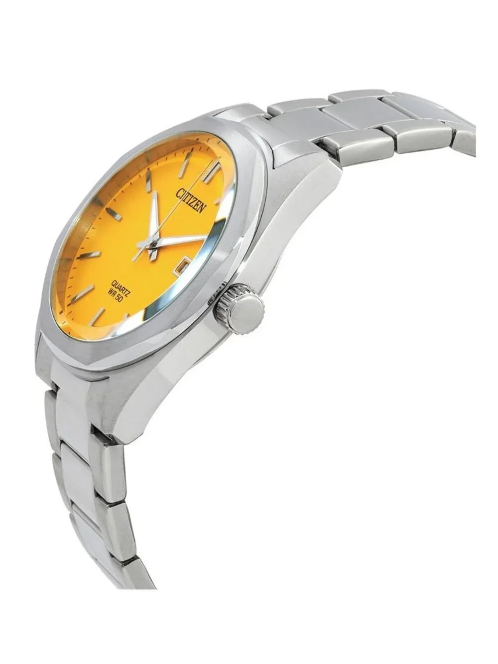 NWT Citizen Quartz Men's Yellow Dial Watch